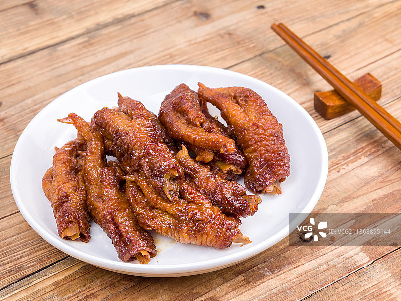 油炸鸡爪美食图片素材