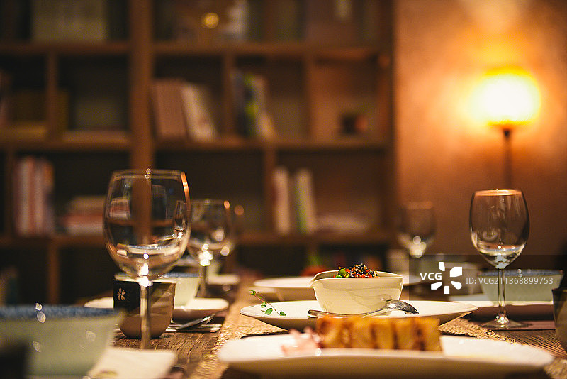 高档中式餐厅图片素材