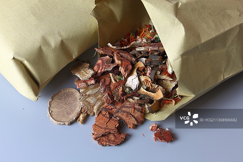 中国传统文化中医中草药静物特写图片素材