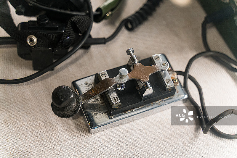 红军 百丈关 纪念馆 文物 室内 静物 通讯 古董 电报图片素材