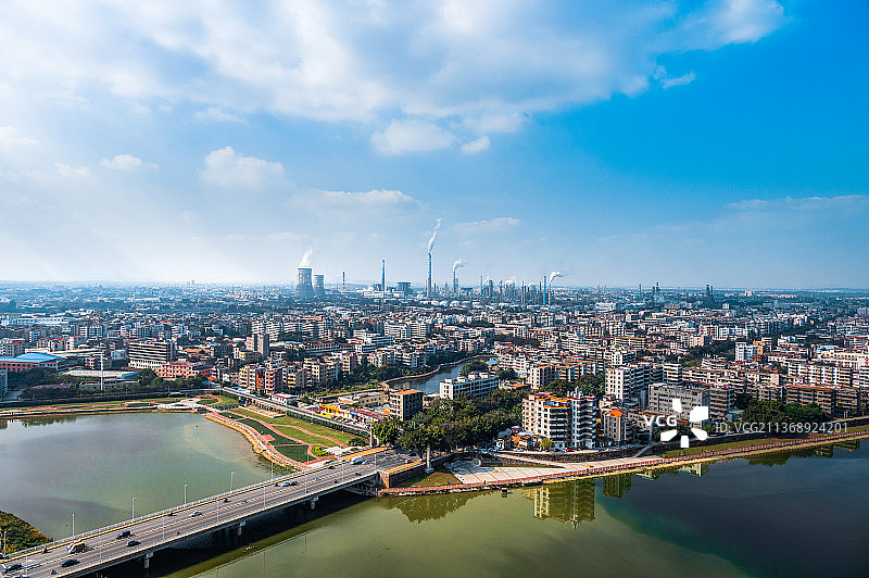 茂名油厂城市风光图片素材