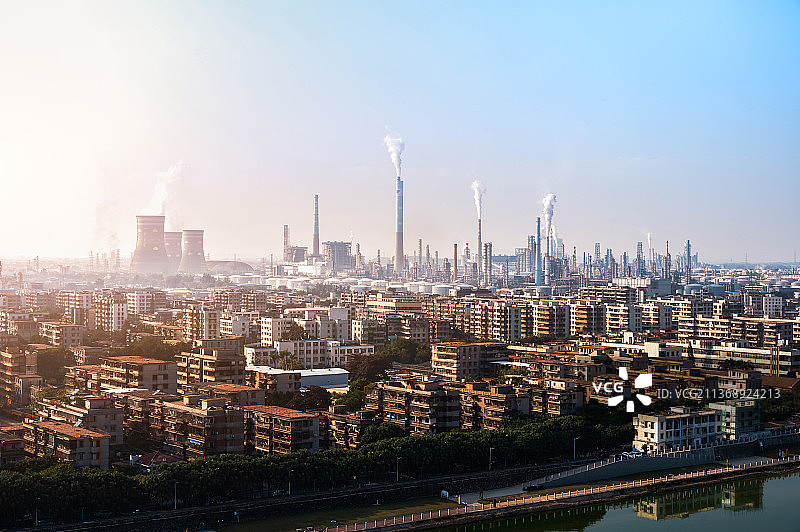 茂名油厂城市风光图片素材