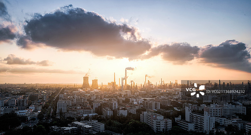 茂名油厂城市风光图片素材