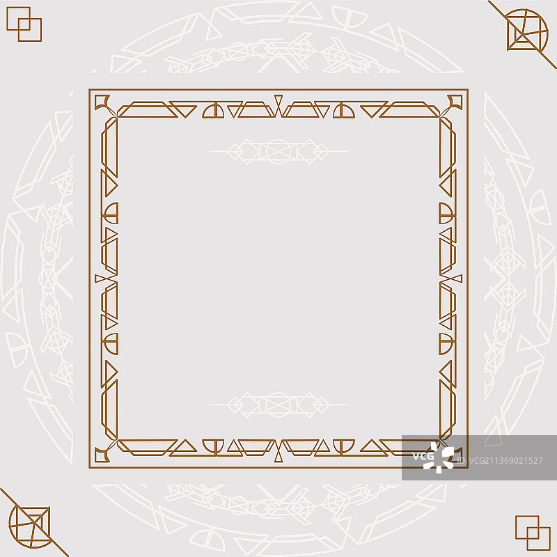 金色正方形边框图片素材