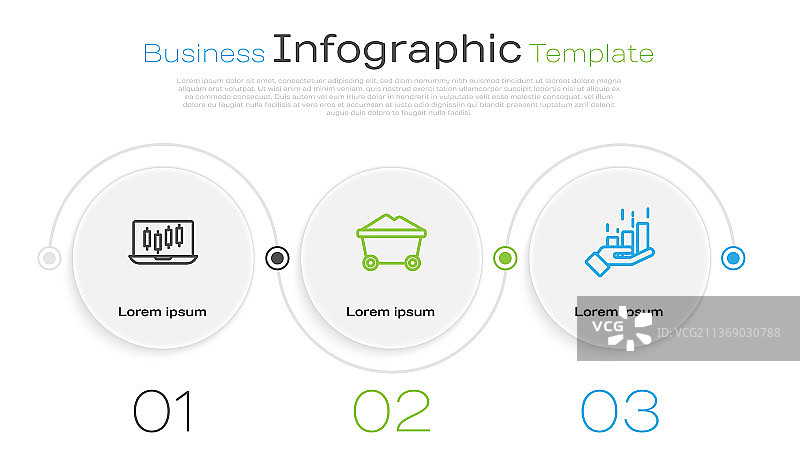 股市增长图和煤矿图片素材