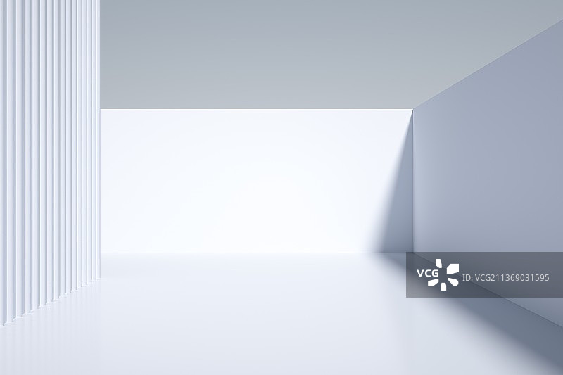 简洁现代3D建筑背景图片素材