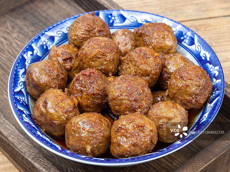 潮汕牛肉丸美食食品火锅丸子图片素材