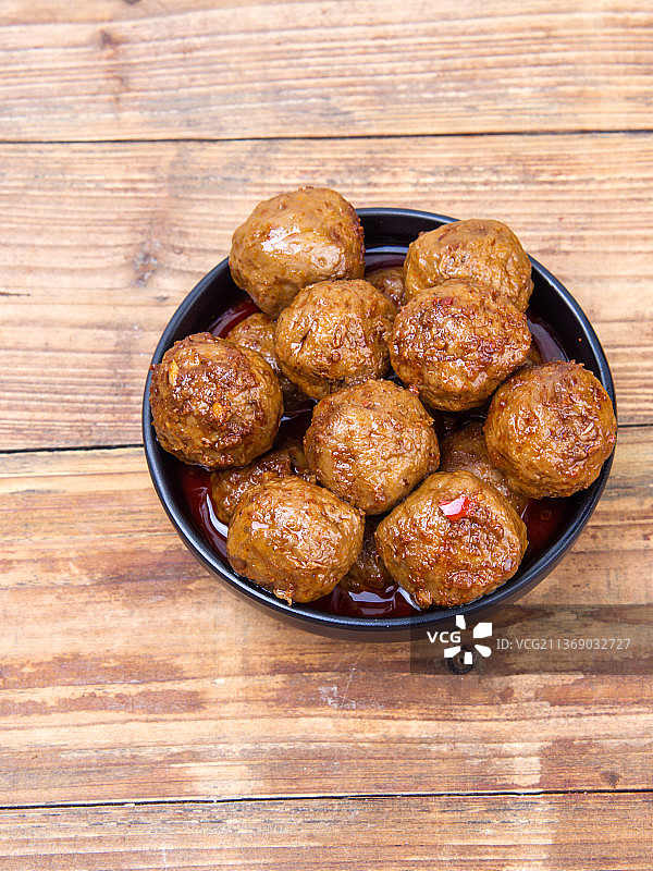 潮汕牛肉丸美食食品火锅丸子图片素材