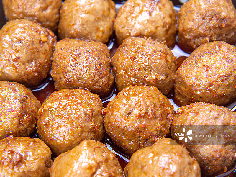 潮汕牛肉丸美食食品火锅丸子图片素材
