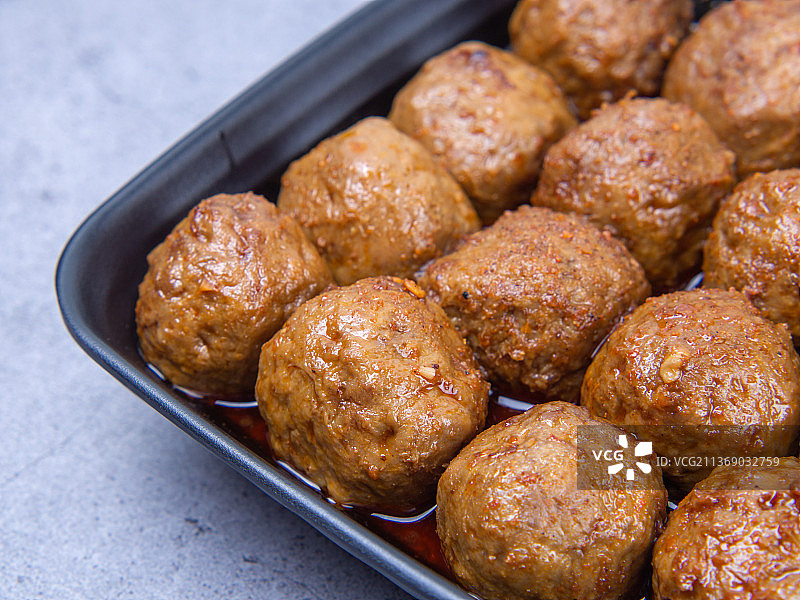 潮汕牛肉丸美食食品火锅丸子图片素材