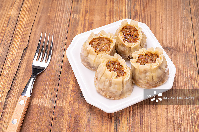 早餐面点食品烧麦锅贴小笼包图片素材