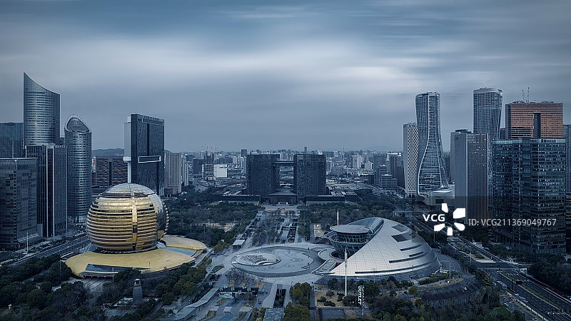 杭州钱江新城核心区图片素材