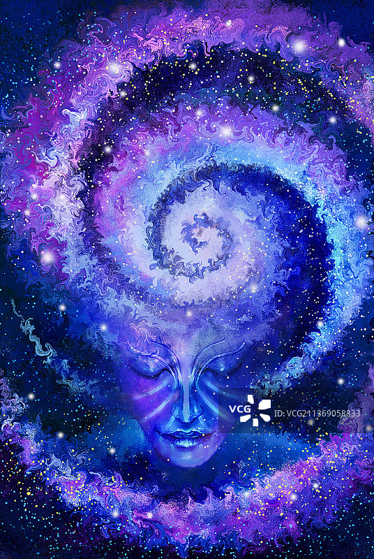 宇宙的沉思着图片素材