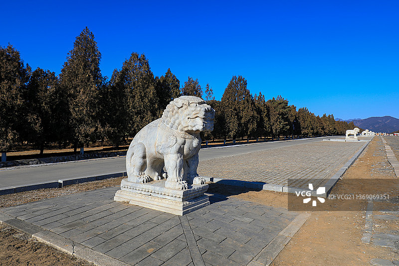 河北遵化清东陵石像生图片素材