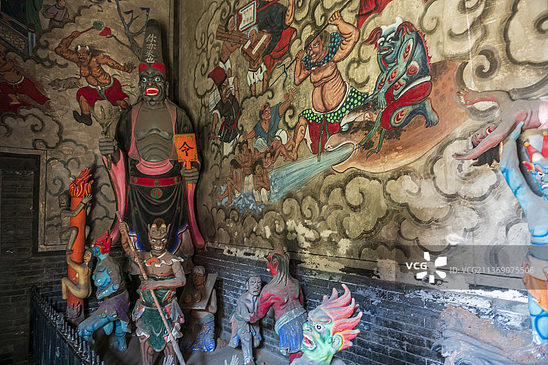 山西平遥古城城隍庙风景图片素材