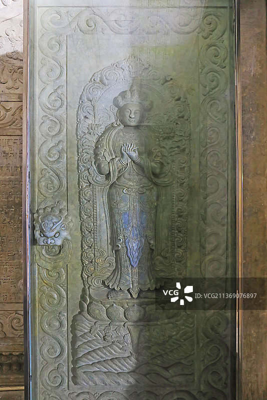 河北遵化清东陵裕陵（乾隆）地宫雕刻图片素材