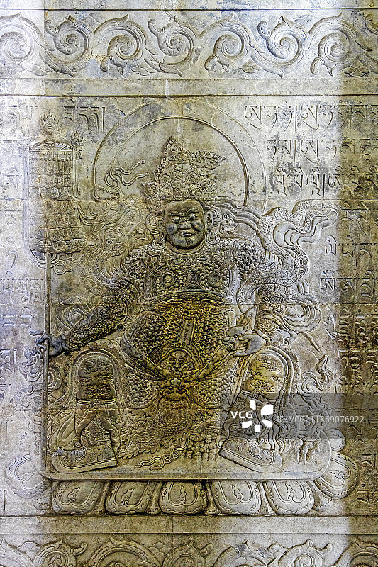 河北遵化清东陵裕陵（乾隆）地宫雕刻图片素材