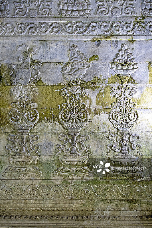 河北遵化清东陵裕陵（乾隆）地宫雕刻图片素材