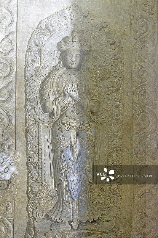 河北遵化清东陵裕陵（乾隆）地宫雕刻图片素材