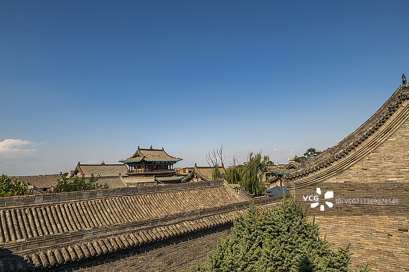 山西平遥古城县衙建筑风景图片素材