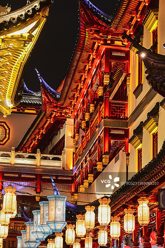 上海豫园城隍庙花灯展图片素材