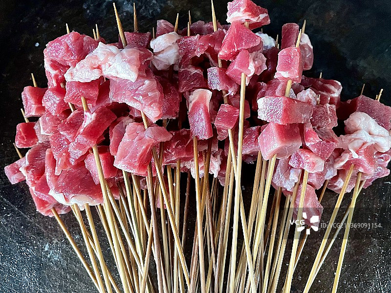新鲜烤肉串图片素材
