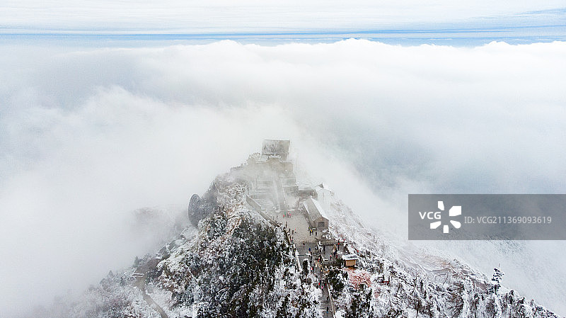 南岳雾凇图片素材