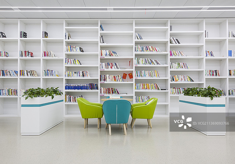 江北新区市民中心读书区图片素材