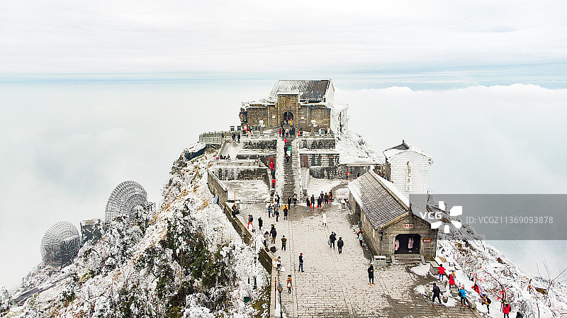 南岳雾凇图片素材