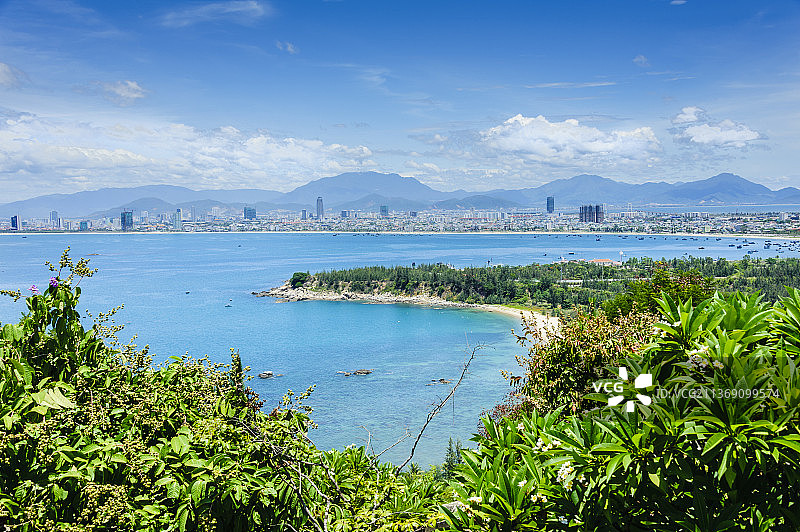亚洲越南岘港城市远景风光图片素材