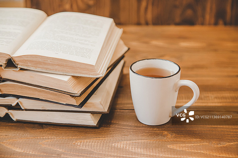 世界读书日书籍背景特写图片素材