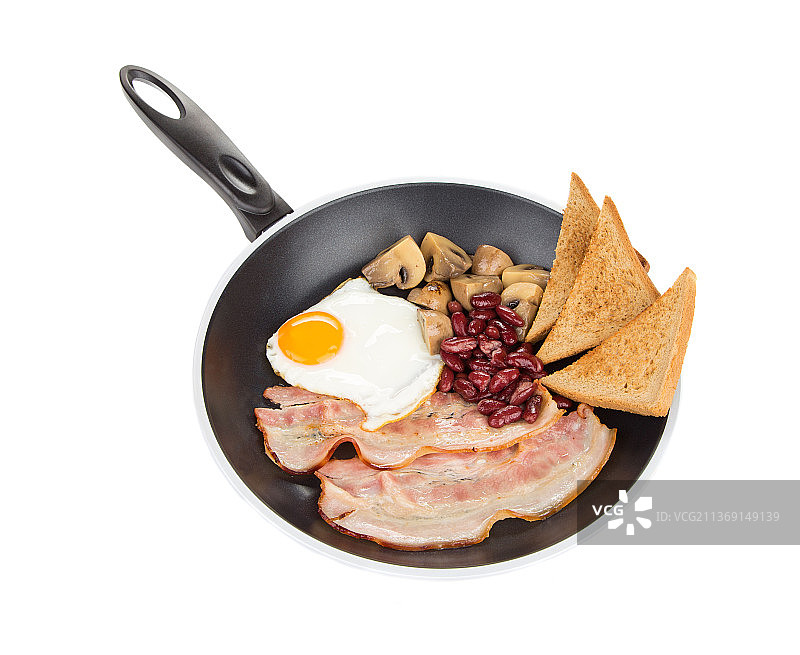 英式早餐，白色背景，摩尔多瓦美食图片素材