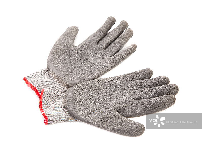 白色背景上手套的特写，摩尔多瓦图片素材