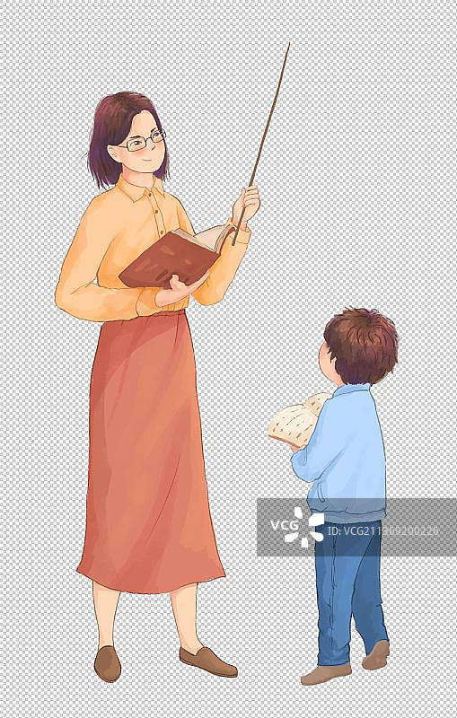 教师节插画图素2图片素材