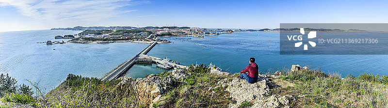 中国辽宁省大连市长海县大长山岛全景风光图片素材