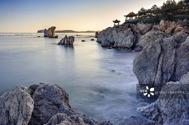 中国辽宁省大连市长海县大长山岛祈祥园图片素材