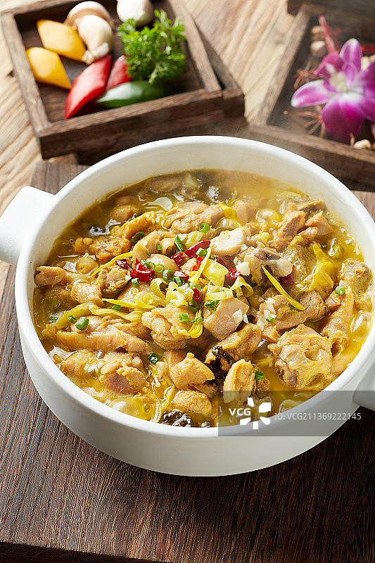 生啫啫鸡煲图片素材