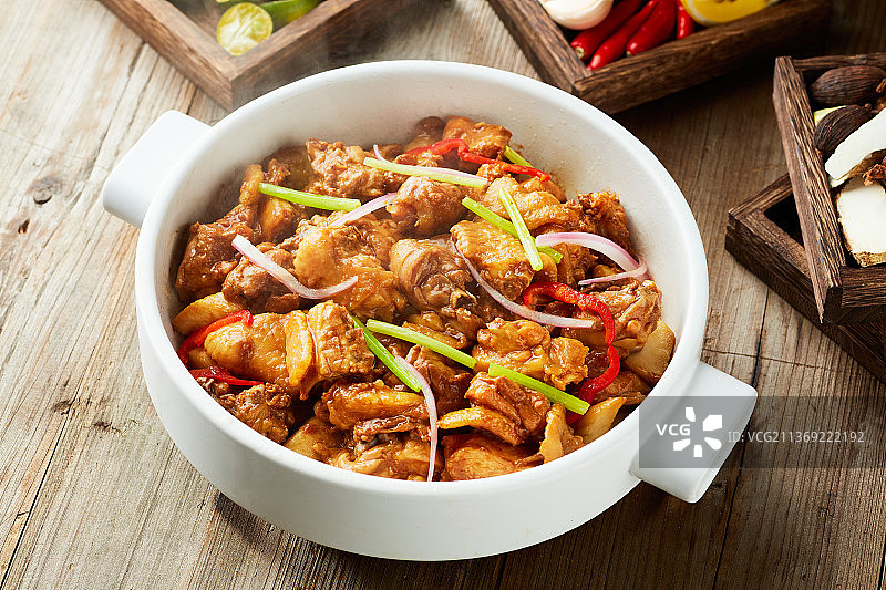 生啫啫鸡煲图片素材