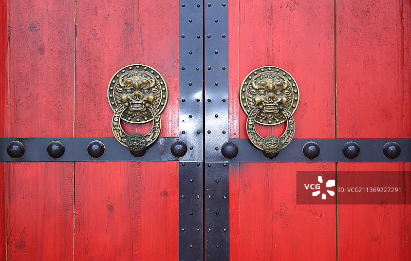 古代大门门环图片素材