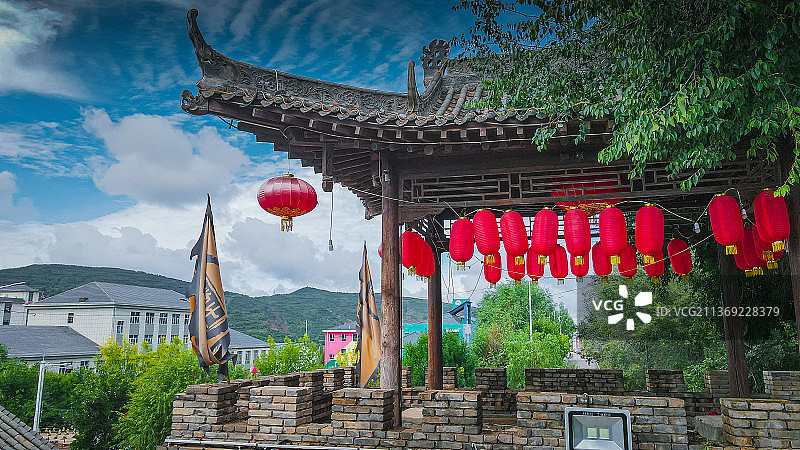 宁夏隆德县城老巷子民宿图片素材