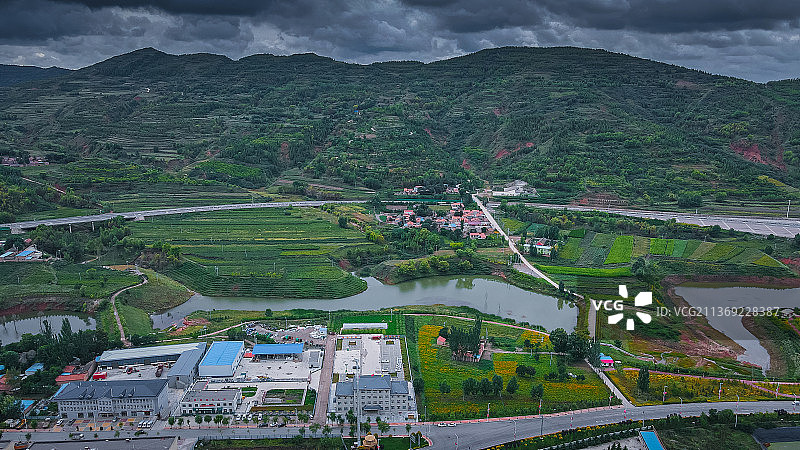 宁夏隆德县城老巷子民宿图片素材