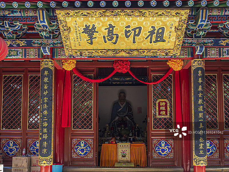 山西五台山黛螺顶禅院风景图片素材