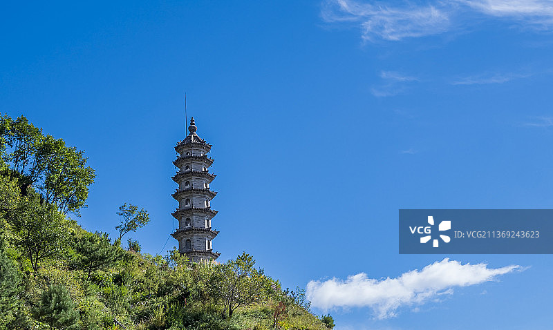 山西五台山佛母洞禅院风景图片素材
