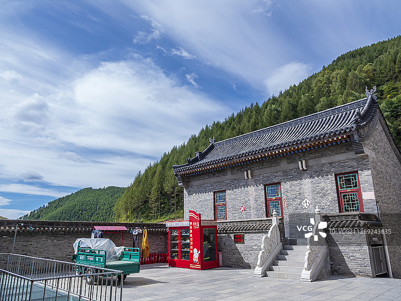 山西五台山佛母洞禅院风景图片素材