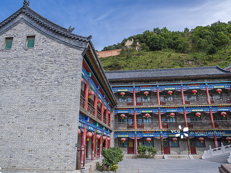 山西五台山佛母洞禅院风景图片素材
