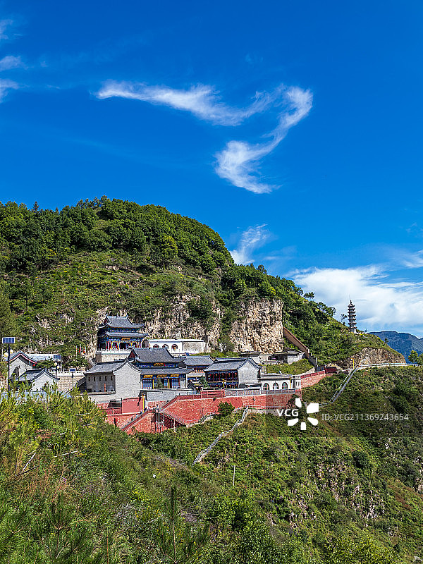 山西五台山佛母洞禅院风景图片素材