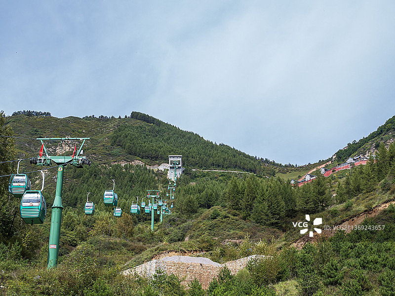 山西五台山佛母洞禅院风景图片素材