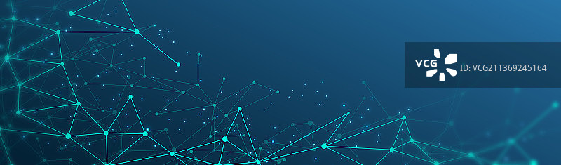 点线相互连接的抽象科技背景图片素材