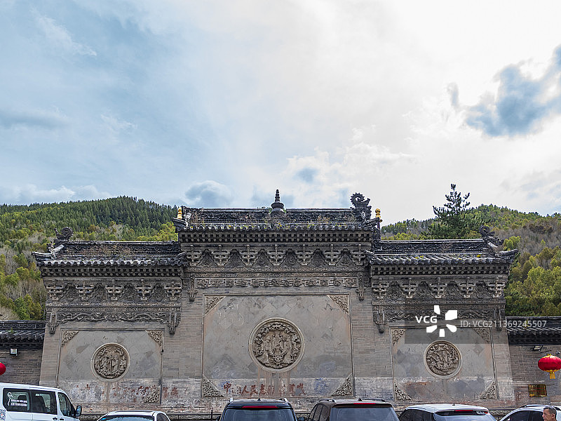 山西五台山普化寺禅院风景图片素材
