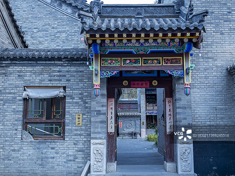 山西五台山普化寺禅院风景图片素材